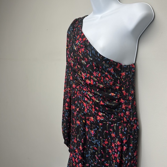 Shoshanna Midnight Dress Size 4 Floral Maxi Asymmetrical - Picture 4 of 10